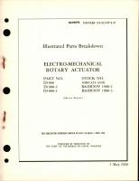 Illustrated Parts Breakdown for Electro-Mechanical Rotary Actuator Part D1900, D1900-2, and D1900-3 