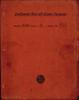 Operators Handbook for Continental A-40 Series 1, 2, and 3 Engines