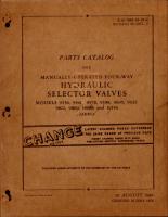 Parts Catalog for Manually Operated Four-Way Hydraulic Selector Valves 