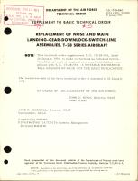 Replacement of Nose and Main Landing-Gear-Downlock-Switch-Link Assemblies For T-28 Series