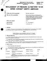 Replacement of Pressure Altimeters - B-25 Series Aircraft (North American)