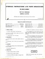 Overhaul Instructions with Parts Breakdown for Fuel Nozzle Assembly Part No. 303D442G2