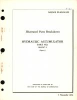 Illustrated Parts Breakdown for Hydraulic Accumulator Part No. 604247-1 