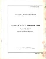 Illustrated Parts Breakdown for Interior Lights Control Box - Part G-3567