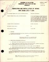 Inspection and Installation of Intake Pipe Drain Lines For T-28A