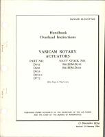 Overhaul Instructions for Varicam Rotary Actuators - Parts D342, D410, D553, D553-1, and D772 