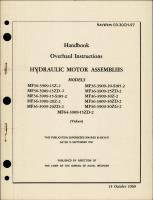 Overhaul Instructions for Hydraulic Motor Assemblies