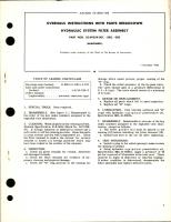 Overhaul Instructions with Parts Breakdown for Hydraulic System Filter Assembly - Parts 25-69254-301, 25-69254-303, and 25-69254-305