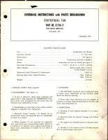 Overhaul Instructions with Parts Breakdown for Centrifugal Fan - Part C175A-3 with Motor ANM3416AJ