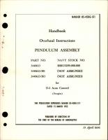Overhaul Instructions for Pendulum Assy - Parts 3440613, 3440613-501, and 3440613-503 for D-1 Auto Control