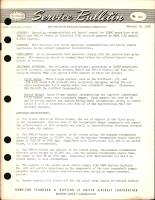 Operating Recommendations & Barrel Rework for 33E60 Propellers with 6491-0 & 6801-0 Blades on C-82 Aircraft with R-2800 Engines