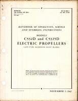 Operation, Service, & Overhaul Instructions for Curtiss-Wright Models C532D & C5325D Electric Propellers