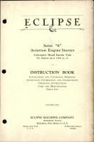 Instruction Book for Eclipse Series 6 Engine Starter