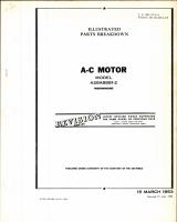 Illustrated Parts Breakdown for Westinghouse Model A28A8881-2 A-C Motor
