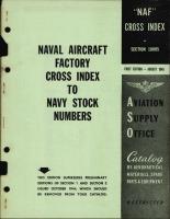 Naval Aircraft Factory Cross Index to Navy Stock Numbers