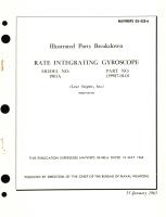 Illustrated Parts Breakdown for Rate Integrating Gyroscope Model No. 1903A