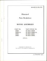 Illustrated Parts Breakdown for Motor Assemblies - Parts DM80, DM80-2A, DM81, and DM83