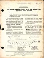 Reworked Assembly Nozzle Bar for Chandler-Evans Carburetor Model 1900CPB-3