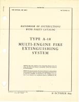 Handbook of Instructions with Parts Catalog for A-18 Multi-Engine Fire Extinguishing System