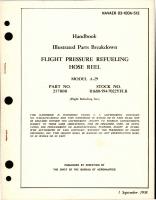 Illustrated Parts Breakdown for Flight Pressure Refueling Hose Reel - Model A-29, Part 21700