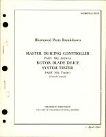 Illustrated Parts Breakdown for Master De-Icing Controller - Rotor Blade De-Ice System Tester - Parts A628-1A and T1168-1 