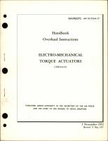 Overhaul Instructions for Electro-Mechanical Torque Actuators 