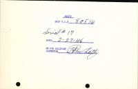 Technical Information for Serial Number 17