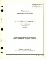 Overhaul Instructions for Taxi Drive Assembly - Part S1570-10600