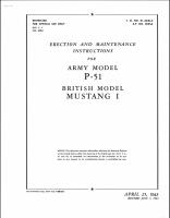 Erection & Maintenance Instructions for P-51