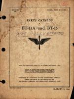 Parts Catalog for BT-13A and BT-15