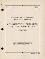 Handbook of Instructions with Parts Catalog for Combination Pressure and vacuum Pump Type T-1