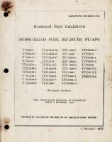 Illustrated Parts Breakdown for Submerged Fuel Booster Pumps 
