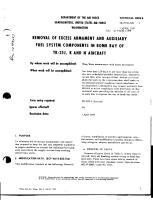 Removal of Excess Armament and Auxiliary Fuel System Components in Bomb Bay of TB-25J, K and N Aircraft