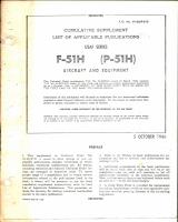 Cumulative Supplement List of Applicable Publications for F-51H