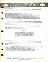 Pressure Setting Changes on 5U18 Four-Flyweight