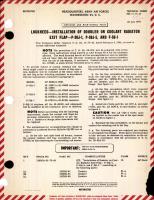 Installation of Doubler on Coolant Radiator Exit Flap for P-38J-1, -5, and F-5B-1