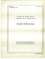 Index of Army Navy Aeronautical Equipment: Electrical