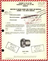 Inspection of Ignition Ground Wire Conduit and Receptacle Assembly For T-28A