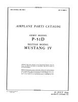 Parts Catalog for P-51D