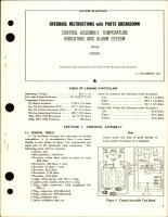 Overhaul Instructions with Parts Breakdown for Temperature Indicating & Alarm System Control Assembly - 183-6X 