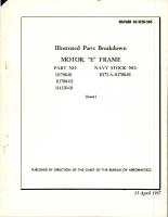 Illustrated Parts Breakdown for E Frame Motor - Parts 111708-01, 111708-02, and 114320-01 