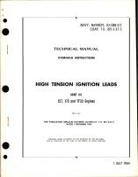 Overhaul Instructions for High Tension Ignition Leads 