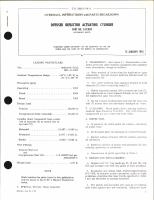 Overhaul Instructions with Parts Breakdown for Diffuser Deflector Actuating Cylinder Part NO. 3-U-3014