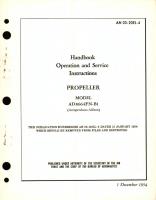 Operation and Service Instructions for Propeller Model AD8664FN-B1 