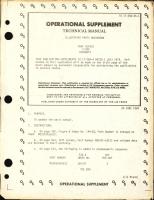 Operational Supplement to Technical Manual for Illustrated Parts Breakdown for USAF Series T-28A Aircraft