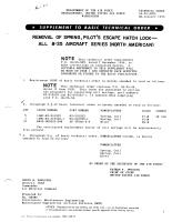Removal of Spring, Pilot's Escape Hatch Lock - All B-25 Aircraft Series (North American)