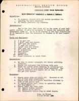 P-38 Hydraulics - Main Hydraulic Reservoir - Remove & Install