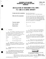 Installation of Redesigned Stall Bars on YU-1 and U-1A