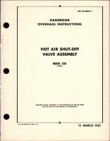 Overhaul Instructions for Hot Air Shut-Off Valve Assembly - Model 1501