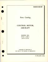 Parts Catalog for Control Motor - Model FYLC 2386-1